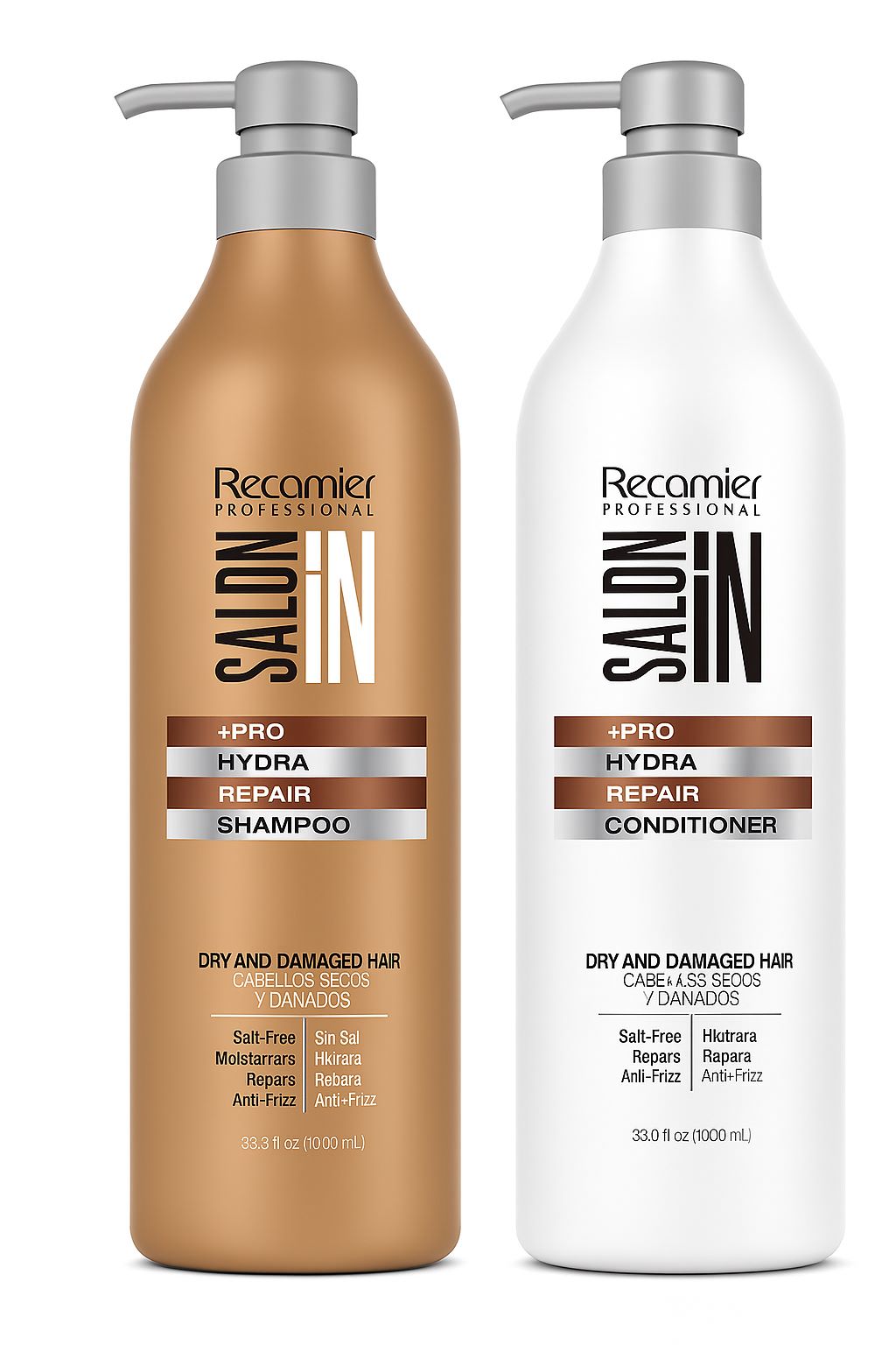 Kit Recamier Shampoo + Acond 1L Seco y Dañado