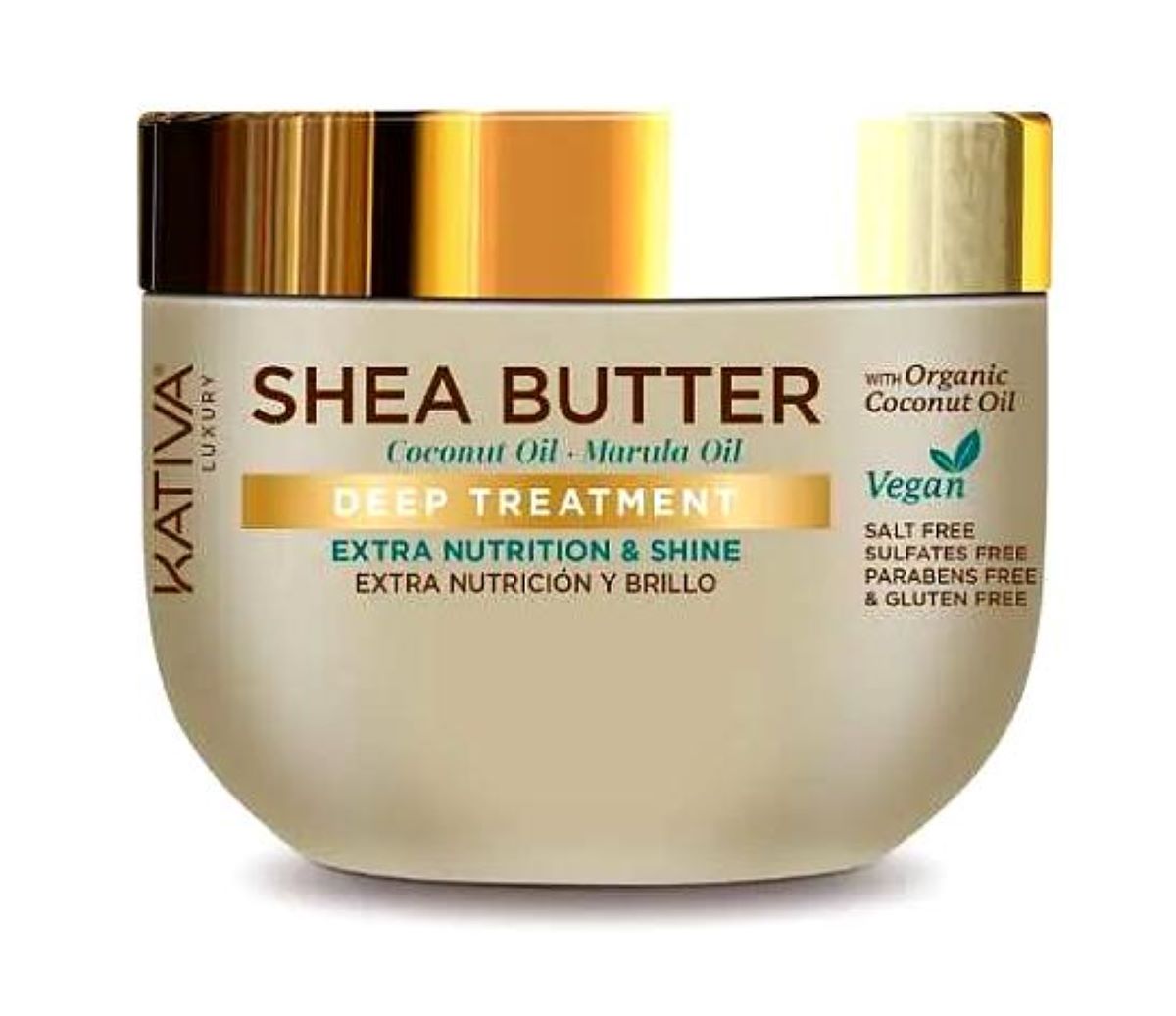 Kativa Shea Butter Mascara Nutrición Y Brillo Coconut Vegano