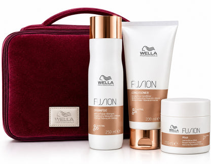 Kit Wella Fusion Shampoo 250 Acondicionador 200 Mask 150ml