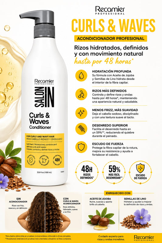 Acondicionador Recamier Curls & Waves 1 L - imagen 2