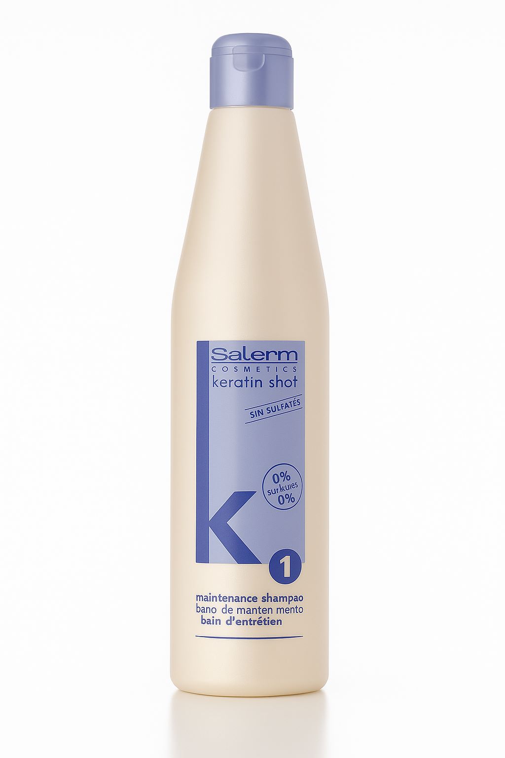 Salerm Keratin Shot Shampo Cabello Con Frizz O Keratina 500Ml