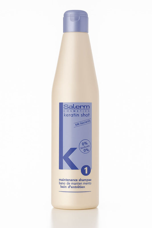 Salerm Keratin Shot Shampo Cabello Con Frizz O Keratina 500Ml