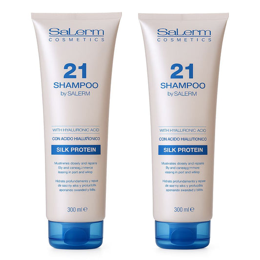 Kit 2 Salerm 21 Silk Protein Shampoo x 300ml