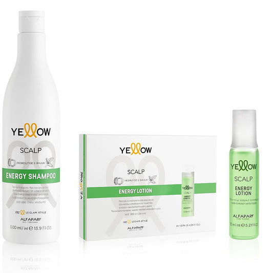 Kit Yellow Anticaida Shampoo + 6 Amp