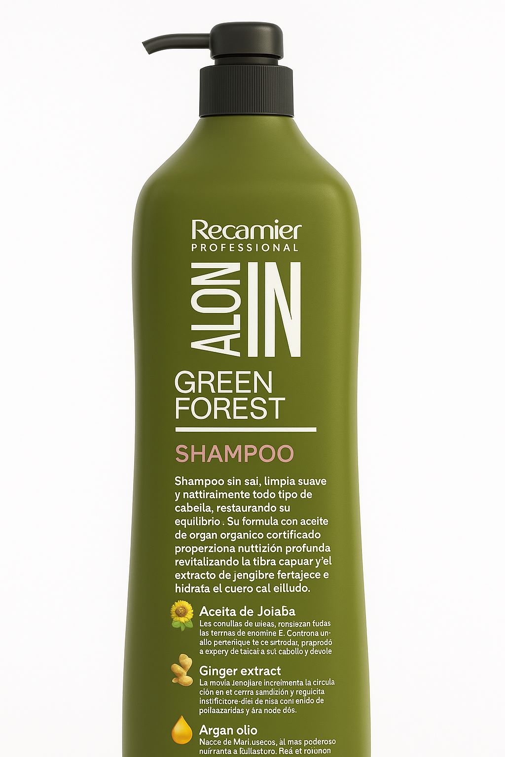 Shampoo Recamier Green Forest 1L.