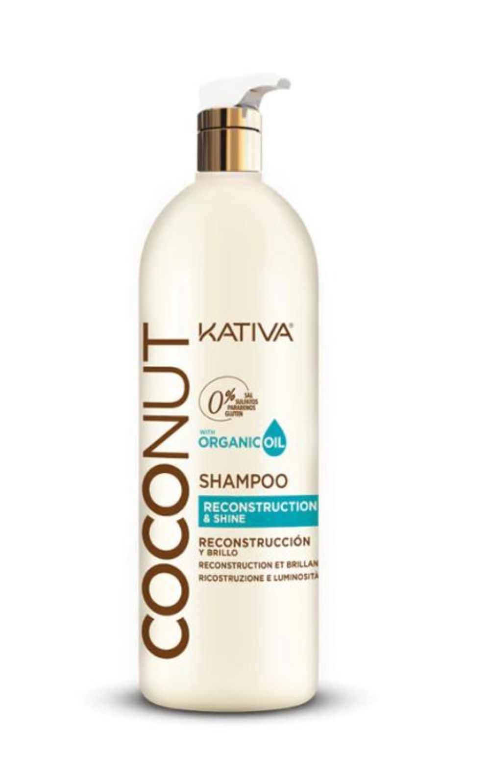 Shampoo Kativa Coconut Nutrición e Hidratación 1L