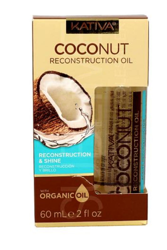 Coconut Oil Serum Reparador Kativa Brillo Pelo Dañado X 60ml