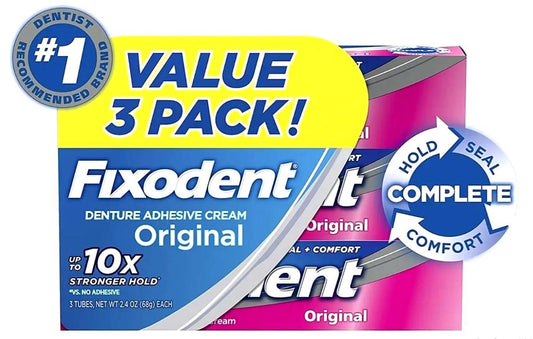 Fixodent Dentadura Adhesiva 3unds x 68Grs