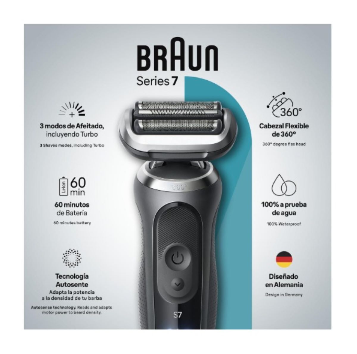 Maquina De Afeitar Eléctrica Braun Series 7 7189cc