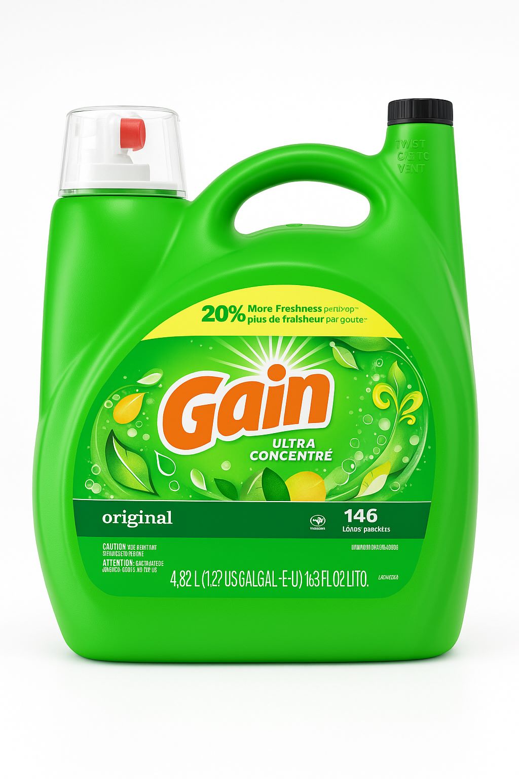Detergente Líquido Gain Ropa 4.82 L