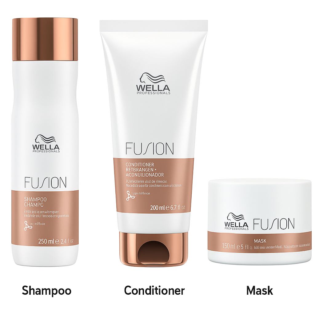 kit Wella Fusion Fuerza y brillo desde la primera aplicación