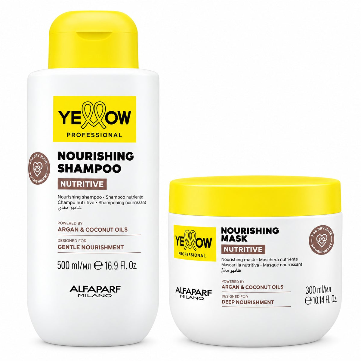 Kit Yellow Nutritive Bomba Shampoo 500ml + Mascarilla 300 Ml