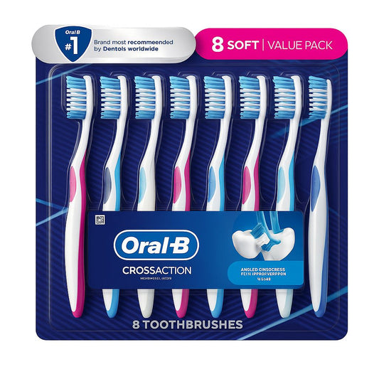 Oral-B Cross Action Pack x8 | Cepillos Dentales en Colombia