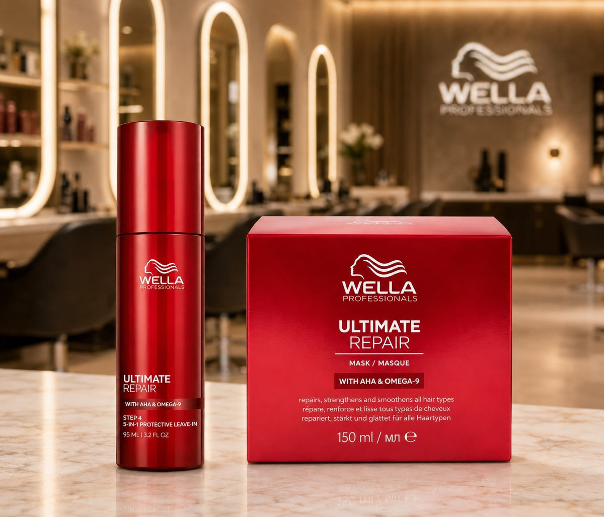 Kit Wella Ultimate Repair Mascarilla 150 ml + Spray 95 ml - imagen 2