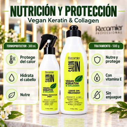 Kit Recamier Vegan Termoprotector 300ml + Tratamiento 500g